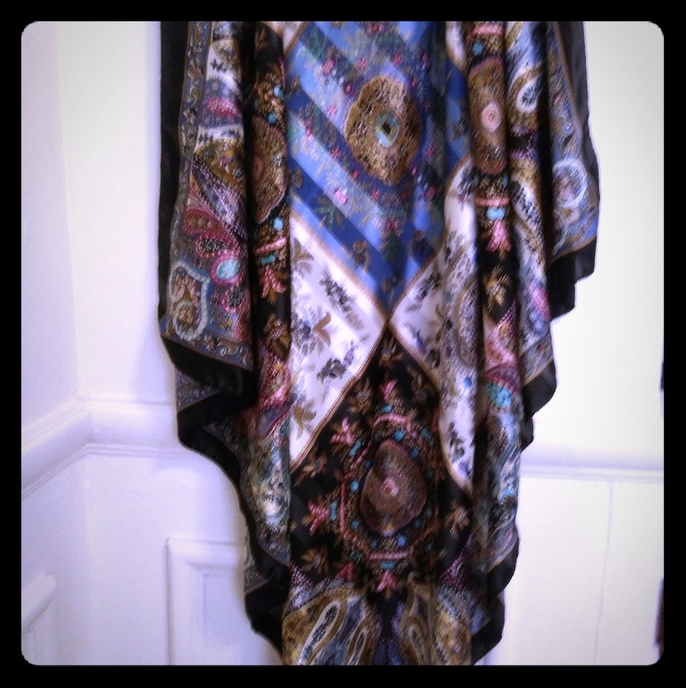 Beautiful Very Large Satin Scarf